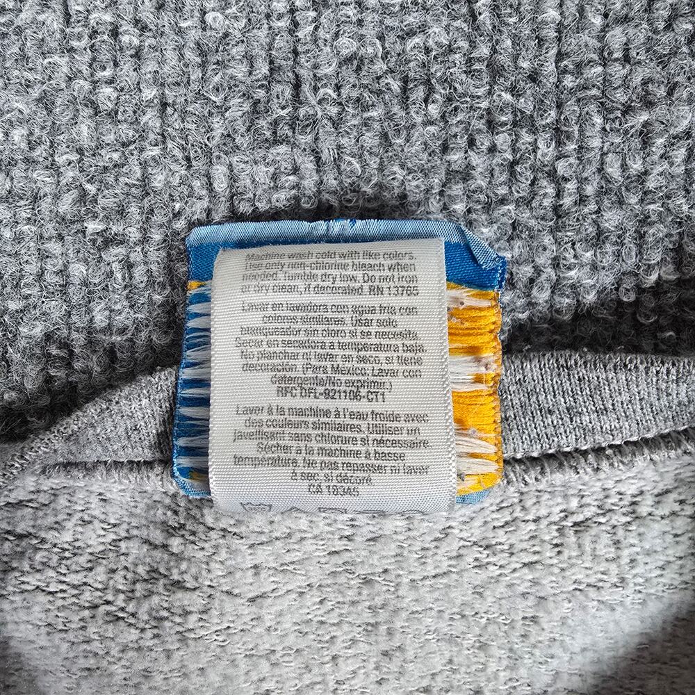 UCLA Bruin Basic Threads Men's Crew Neck Sweater - Script Print - Gray - Large - Picture 13 of 16